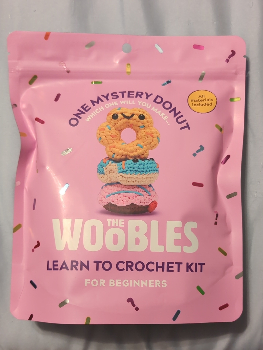 The Woobles Learn to Crochet Kit - Mystery Donut (Round 3)